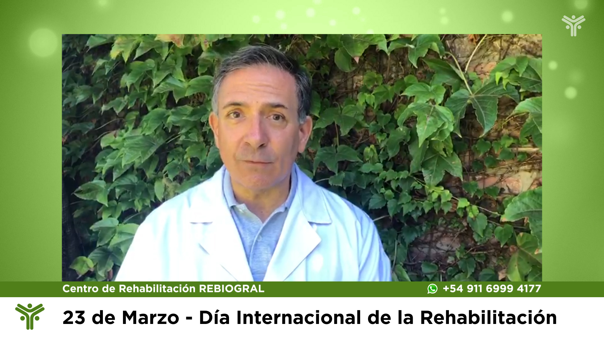 El DR. Quiñones Molina hablando sobre el día internacional de la rehabilitación